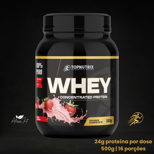 Whey Protein Concentrado 500g – TopNutrix (24g proteína)