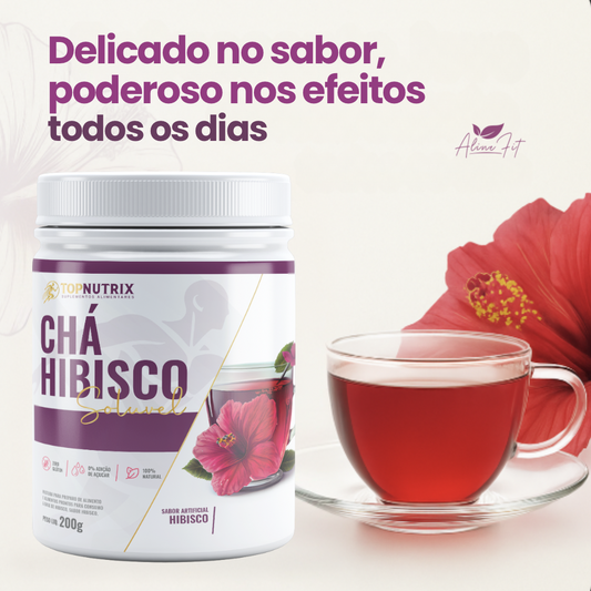 Chá de Hibisco Solúvel com Colágeno – 200g | 40 doses