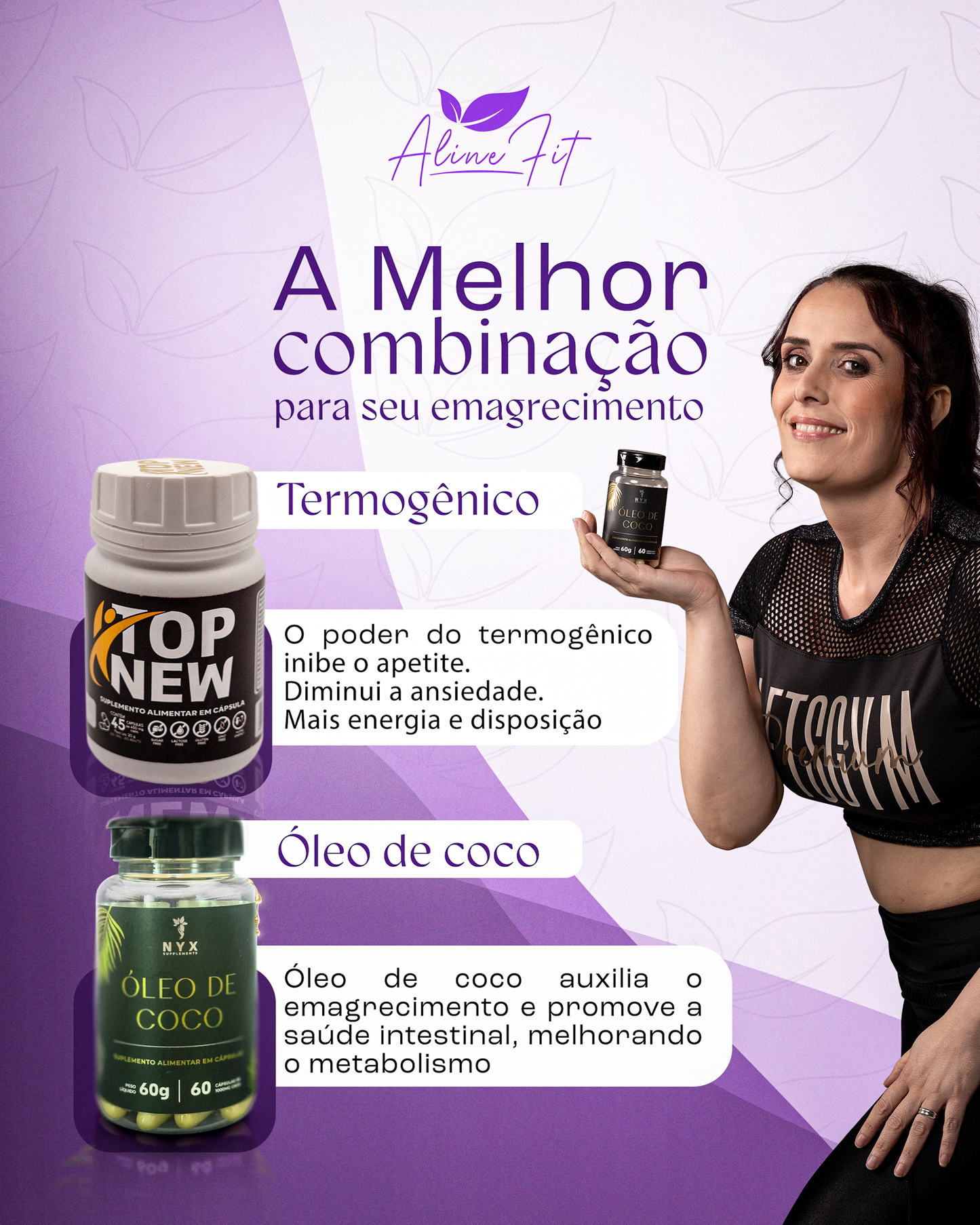 Combo TopNew Termogênico + Oleo de coco