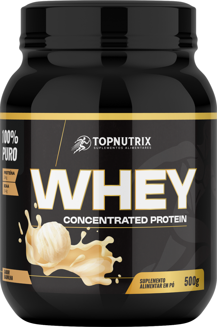Whey Protein Concentrate 500g – TopNutrix (24g protein)