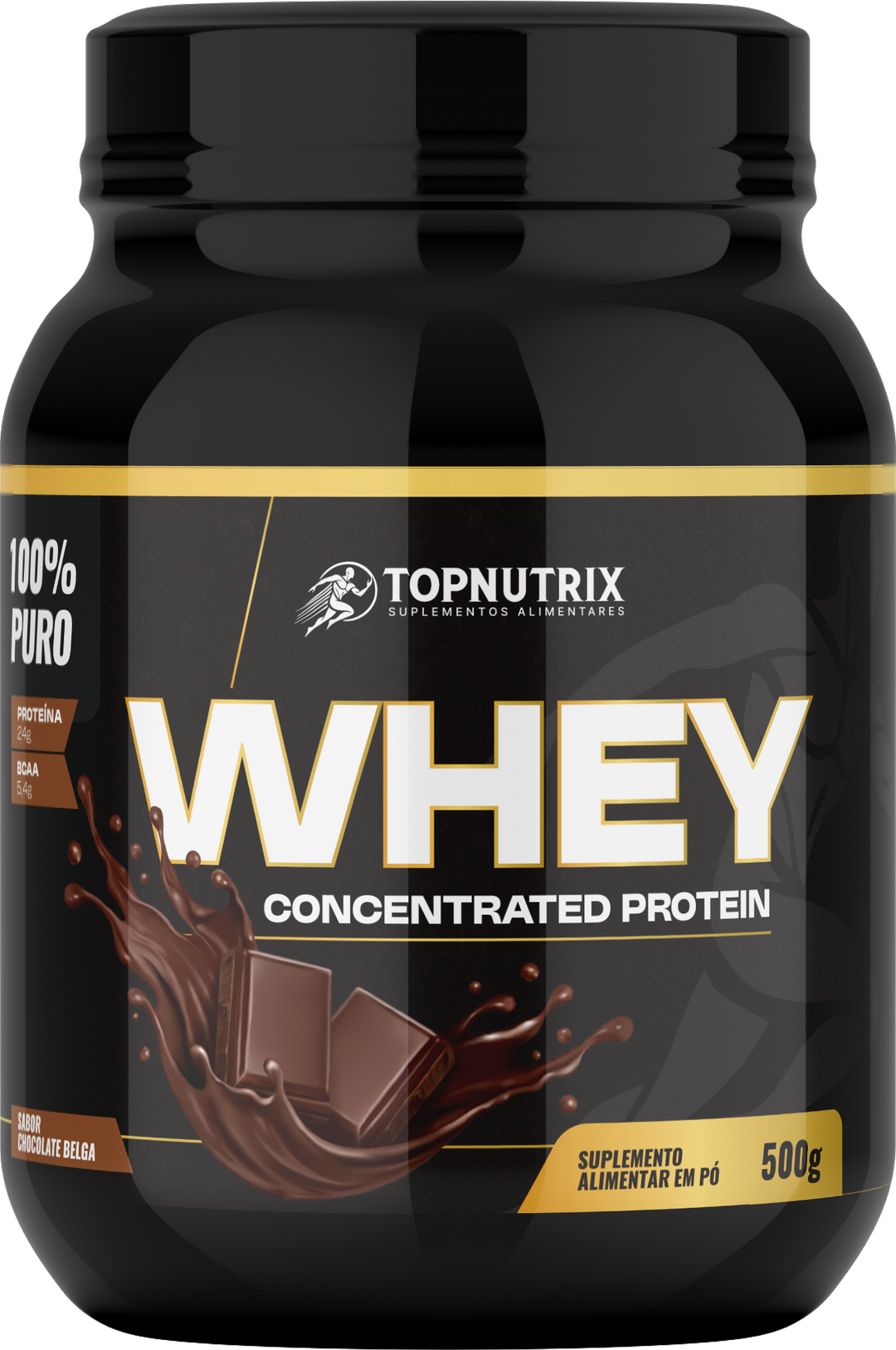 Whey Protein Concentrate 500g – TopNutrix (24g protein)